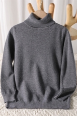 儿童保暖秋冬新款简约百搭男女同款高翻领毛衣，童装儿童针织衫，伊美侕