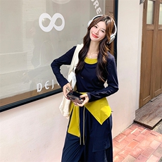 26新款现货大货已到店撞色三件套6851-P155-K238，女装套装/套裙，2D034