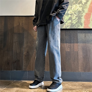 K1220-p30-控59 oversize cleanfit黄泥牛仔裤直筒裤老爹裤长裤图片