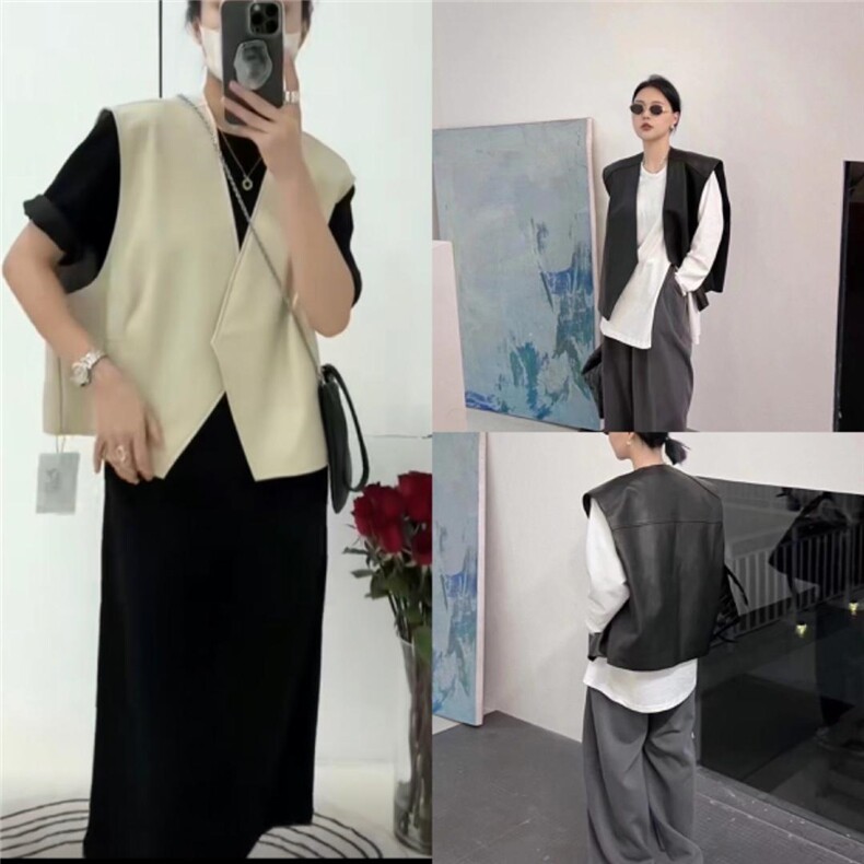 皮马甲，女装马甲，卡薇尔