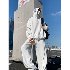 纯色简约休闲情侣套装W4683上衣P55-K8666裤子P40【特价】，男装休闲套装，电商A007