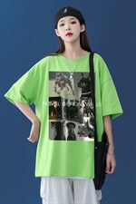 中性2023夏季潮流趣味拼图印花圆领短袖T恤套装T32P25控38，男装T恤，A247A