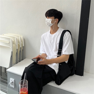 816B-T1007-P35 夏季男士印花短袖韩版T恤情侣半袖潮韩男体恤图片