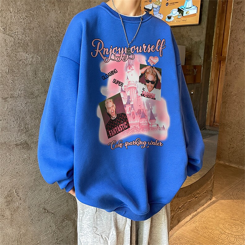 直播360克重磅美式印花卫衣Y212特P28同步供应华棉品质P38特,男装卫衣,电商A486