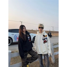 【现货】D1012-特批50秋季新品美式街头字母刺绣连帽卫衣男女潮，男装卫衣，星座603-2