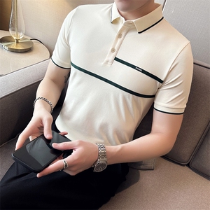 爆！深度备货主推织带设计夏季短袖T恤翻领Polo衫半袖上衣T0240图片