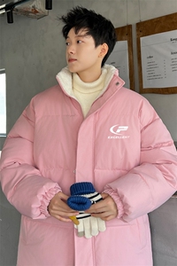 ！2023冬季新款男士立领棉服百搭学生印花棉衣外套MY120P70图片
