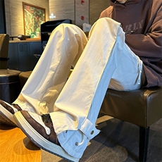 排扣冲锋裤男春秋美式vibe高街机能微喇裤子休闲长裤炸街G067/40，男装休闲裤，星座506