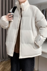 冬上新青少年加棉加厚棉服潮港风纯色立领棉衣外套男女8801-P65，男装棉衣，电商A441-1