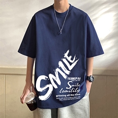 T659P26夏季新款美式纯棉短袖T恤ins衣服宽松半袖体恤字母印花，男装T恤，星座304A