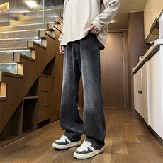 Cleanfit微喇高级简约设计Vibe高腰美式高街牛仔长裤K8071P55，男装牛仔裤，电商D325
