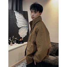 现货美式立领三防宽松棉服8215特P75，男装棉衣，星座205-3