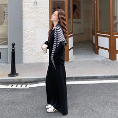 时尚休闲风卫衣披肩卫裤两件套女2025年秋季新款韩版百搭洋气套装，女装套装/套裙，浙宝305