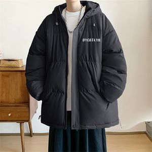 棉衣男冬季新款港风宽松羽绒棉连帽面包服学生棉服MF180-P69(现货图片