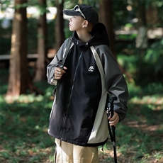 防水冲锋衣男女秋装新款撞色运动棒球服宽松休闲外套潮防风JK651，男装夹克，星座1116A-1（原606A）