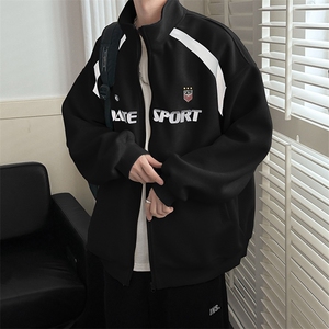 现货新款刺绣立领夹克外套男潮牌时尚休闲上衣A351-AW2518-P110图片