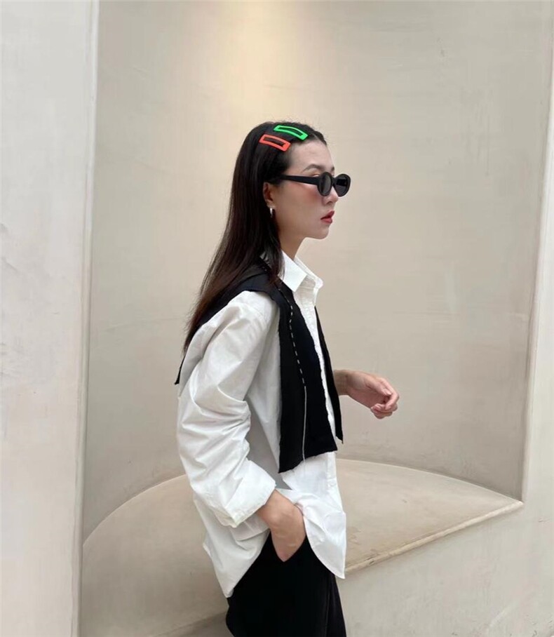 披肩两件套衬衫，女装衬衫，倩衣百度