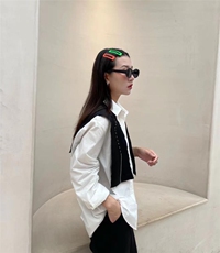 披肩两件套衬衫，女装衬衫，倩衣百度