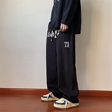 703-K300-特P28秋季美式印花休闲长裤，男装休闲裤，星座703