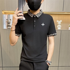 PL039-P40刺绣短袖t恤男士夏季薄款翻领体恤带领POLO衫半袖夏装，男装Polo衫，电商D310B-1
