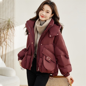 短款羽绒服女冬季小个子高端品牌2025新款大码时尚加厚面包服外套图片