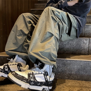 复古多口袋工装裤宽松美式中性风男女街头潮流百搭长裤K0822-P38图片