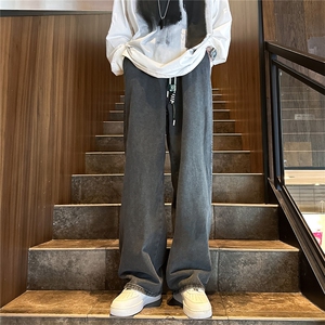k1056-p55-控78 M-5XL 现货宽松大码马丁靴港风高阶黑暗牛仔图片