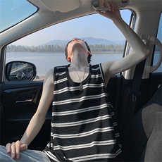 夏季新款沙滩背心条纹潮牌男女汗衫BX886-P25，男装背心/马甲，星座222-2（原202-8）