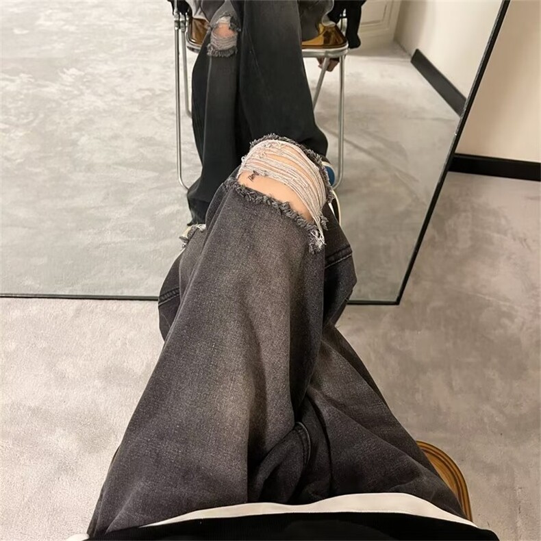 美式牛仔裤男款秋季长裤潮V135P45,男装牛仔裤,星座1116-2