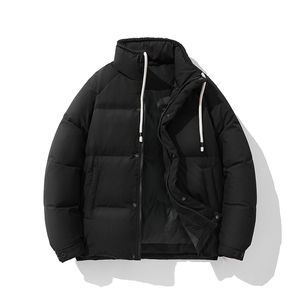 新标90%白鸭绒简约立领抽绳外套纯色加厚羽绒服ESY0205-P210图片