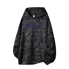 得物供货、重磅420克现货麂皮绒扎染卫衣HD019-1-WL25423ZR-P45，男装卫衣，电商019-1
