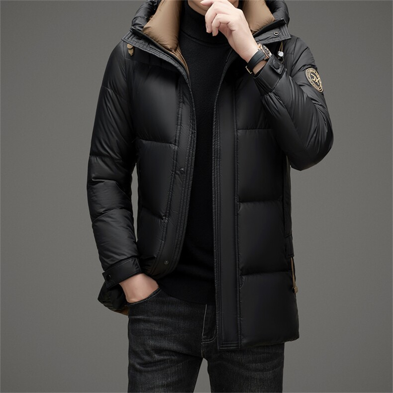 DAJ2307钱塘2020-2时尚新款百搭冬季厚款休闲中年男士羽绒服P280图片