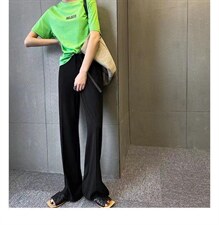 现货春季新款侧边开衩垂料西裤，其它，CHERRY·印