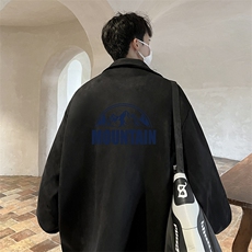麂皮绒夹克男大码立领褂子外套JK85255-P68加绒款-P78，男装夹克，电商A040