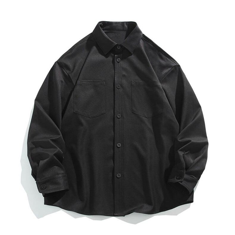 纯色重磅长袖衬衫男大码衬衣上衣外套C2209-P32【特价】,男装衬衫,电商A007
