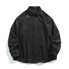 纯色重磅长袖衬衫男大码衬衣上衣外套C2209-P32【特价】，男装衬衫，电商A007