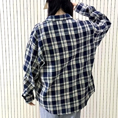 春季新款现货（跨境电商）格子男女情侣款潮流宽松格纹衬衣，男装衬衫，星座1107-1
