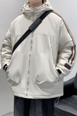 冬上新加棉加厚棉服港风保暖连帽棉衣外套男女8321-P110控价158，男装棉衣，电商A441-1