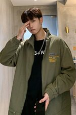 2021春秋季新款港风立领印花夹克男潮流百搭宽松外套A438-L625，男装夹克，电商A438