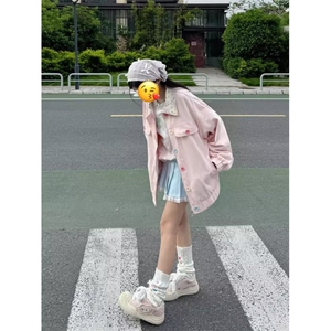 翻领碎花小香风外套女春秋款复古设计感小众上衣夹克小个子潮图片