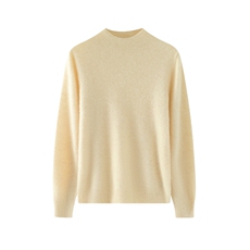 一线成衣半高领康赛妮线100纯山羊绒衫女秋冬季套头宽松打底毛衣，女装羊绒衫，轩妮羊绒