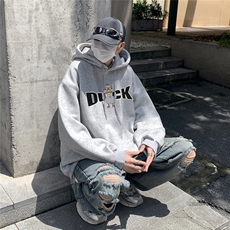 冬装新品卡通印花连帽加厚卫衣XZ203-W659加绒-P58，男装卫衣，星座203