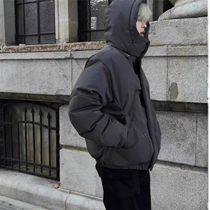 美式高街复古保暖外套休闲宽松冬季百搭痞帅棉服男女同款图片
