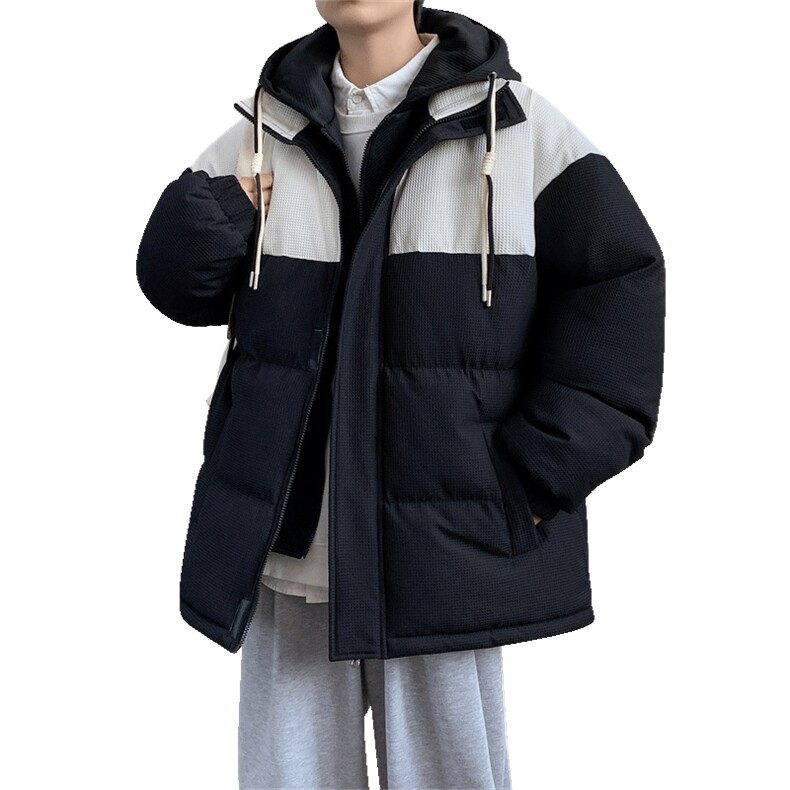 港风冬季新款潮牌棉袄外套加厚棉衣假两件面包服A436-C2366-P110,男装棉衣,电商A436