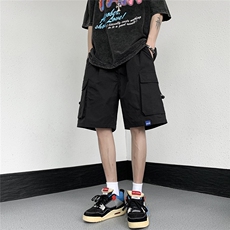 2026夏装立体大口袋工装短裤休闲五分裤高街K9807/特P30黑色2，男装休闲裤，电商A094