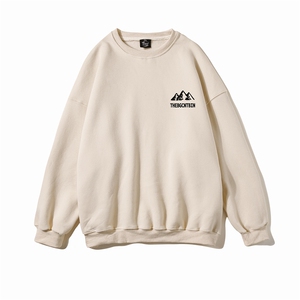 白底新款秋季时尚百搭字母印花套头圆领宽松卫衣W1027P30控48,男装卫衣,电商A247-1