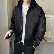 春季男士可拆卸帽子夹克外套时尚百搭宽松上衣男装潮JK2526-P160，男装夹克，电商A237