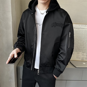 春季男士可拆卸帽子夹克外套时尚百搭宽松上衣男装潮JK2526-P160,男装夹克,电商A237
