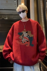 高质量！秋冬季半高领毛衣男加绒加厚线衣男针织衫男MY257-特p38，男装针织衫/毛衣，电商B367