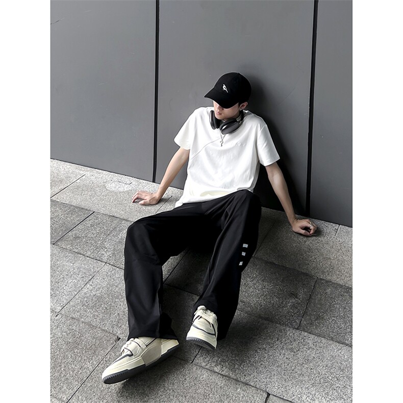 B221美式ins街头hiphop休闲情侣宽松运动裤子LK23117-P60控78,男装休闲裤,电商B221